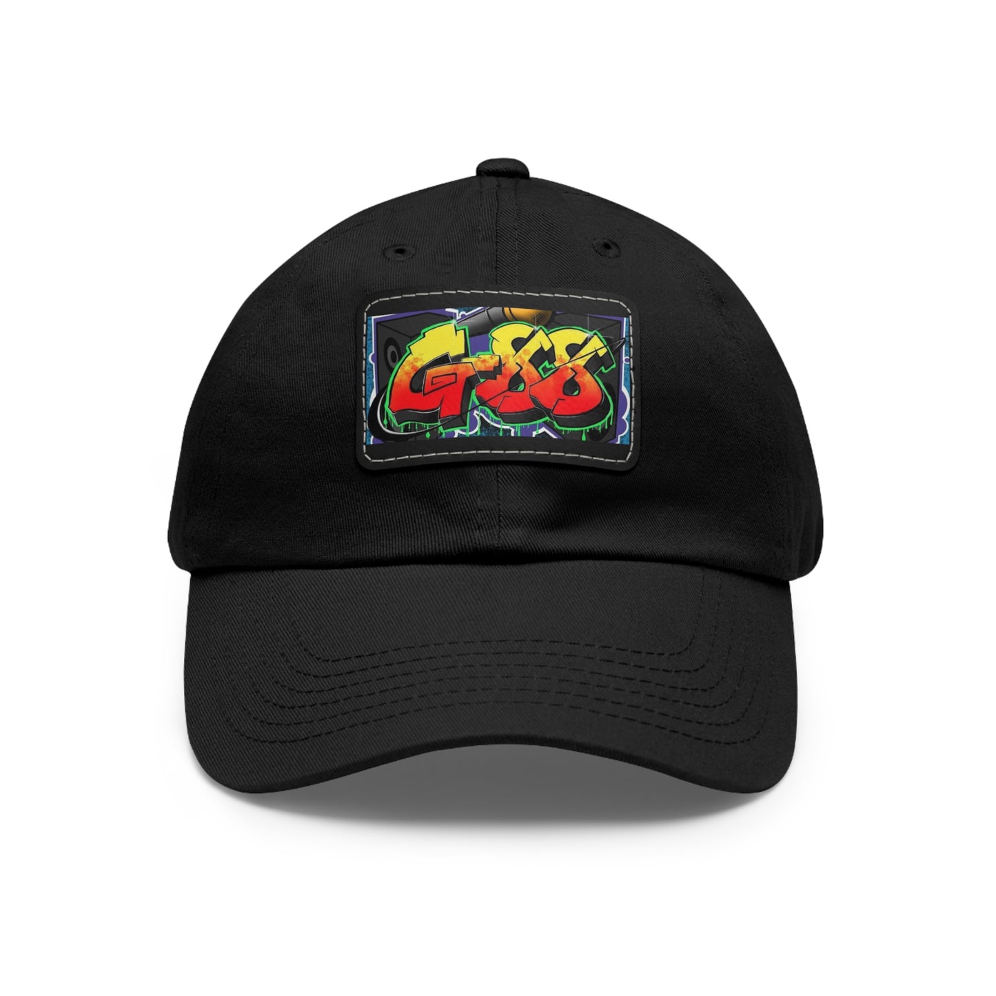 G-88 (Multi color Hat with Leather Patch) (Rectangle)
