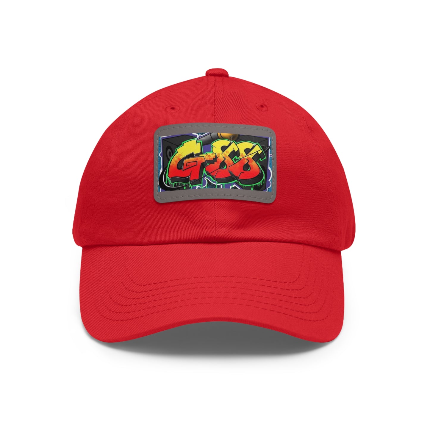 G-88 (Multi color Hat with Leather Patch) (Rectangle)