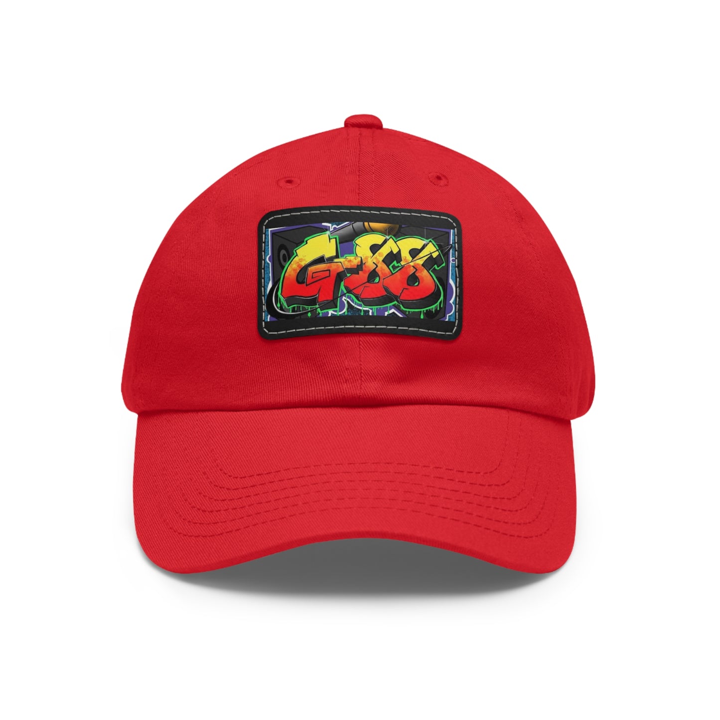 G-88 (Multi color Hat with Leather Patch) (Rectangle)