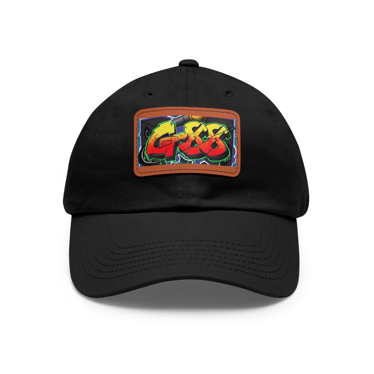 G-88 (Multi color Hat with Leather Patch) (Rectangle)