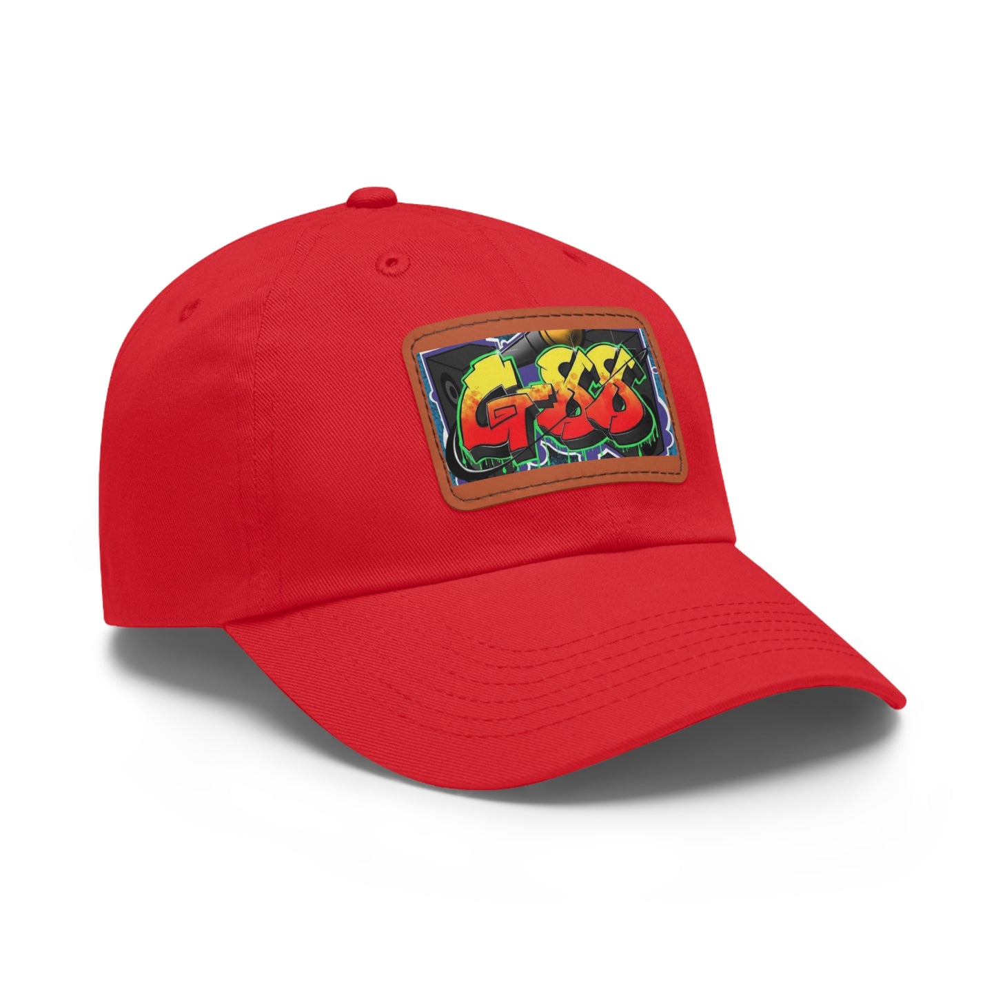 G-88 (Multi color Hat with Leather Patch) (Rectangle)