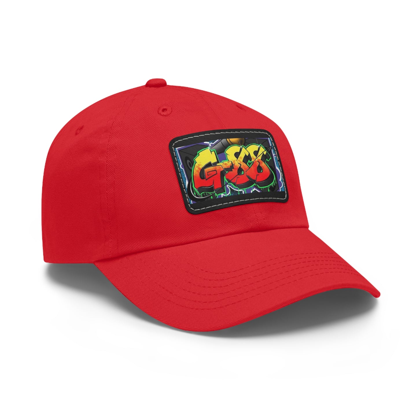 G-88 (Multi color Hat with Leather Patch) (Rectangle)