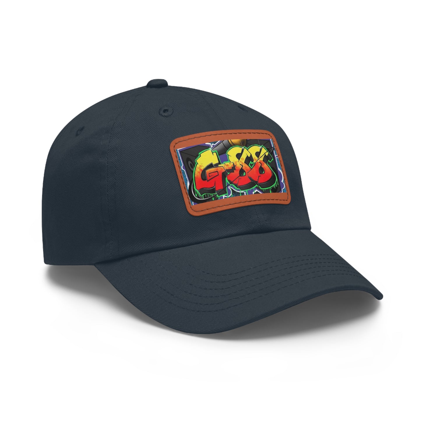 G-88 (Multi color Hat with Leather Patch) (Rectangle)