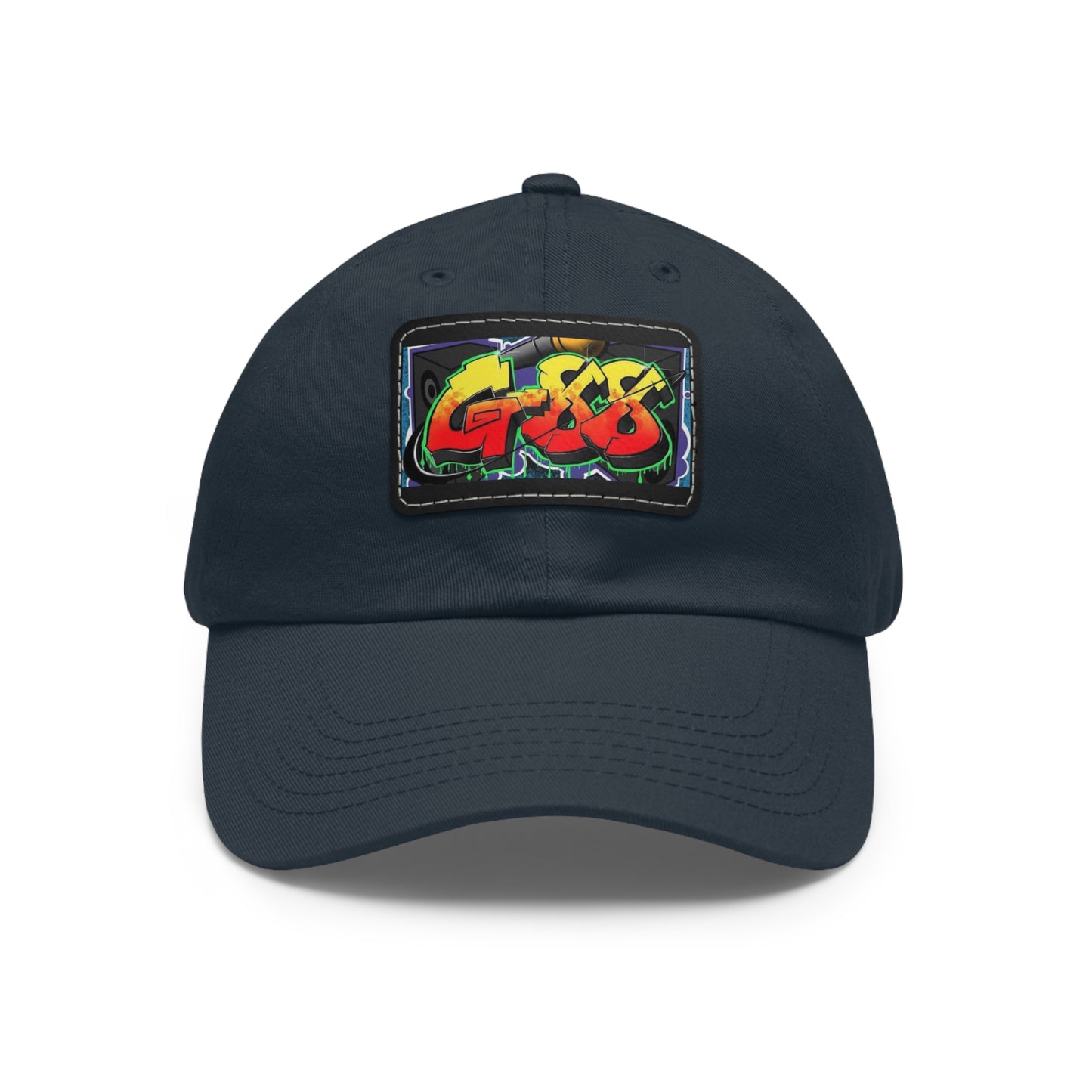 G-88 (Multi color Hat with Leather Patch) (Rectangle)