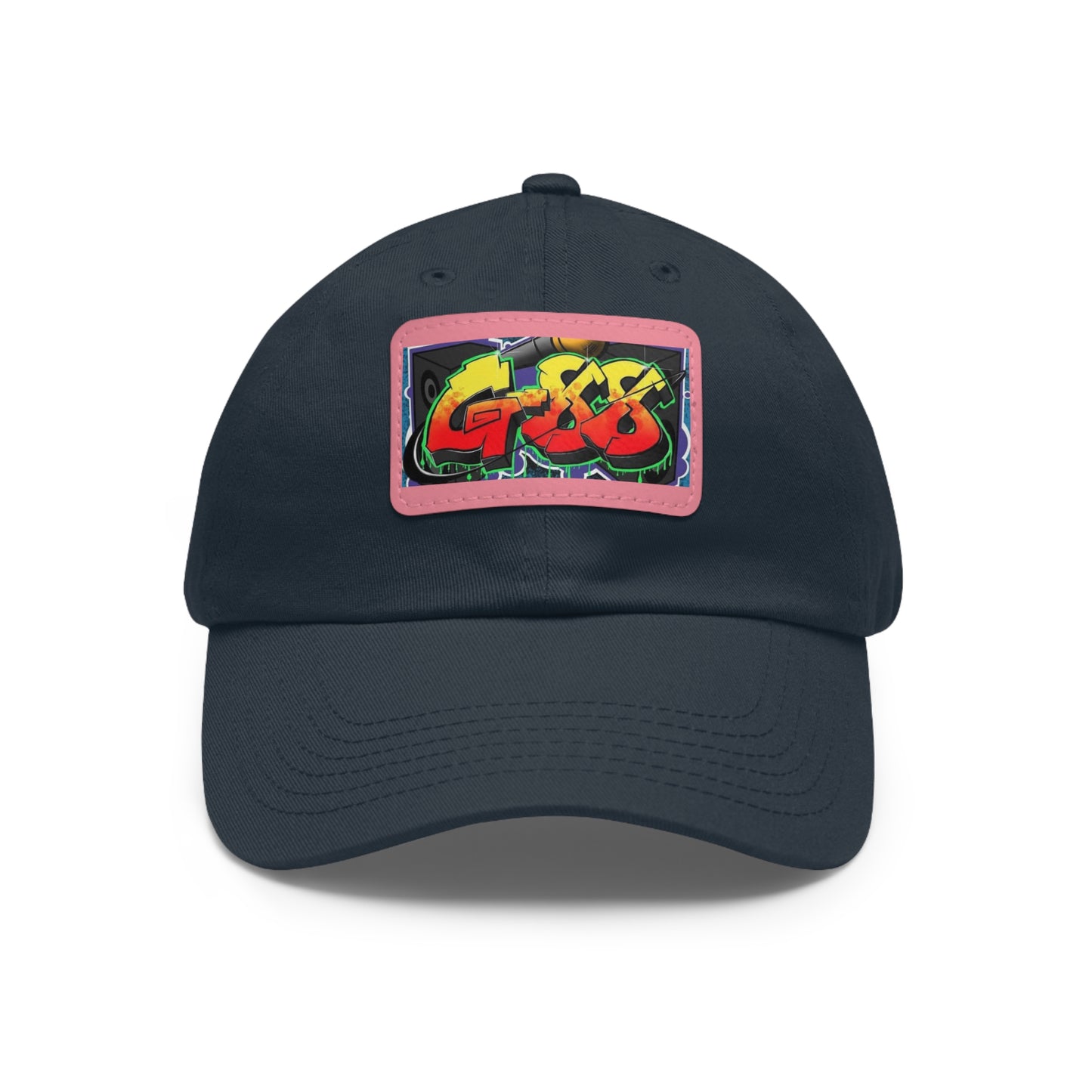 G-88 (Multi color Hat with Leather Patch) (Rectangle)